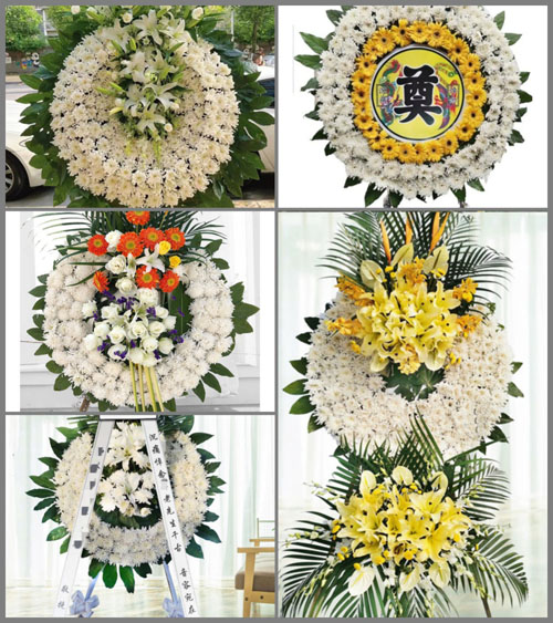 安徽六安市霍邱县扈胡镇桃花村花圈速递